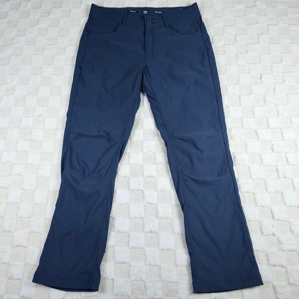 Prana Halle Straight Leg Pants II Navy Blue Hiking Outdoor Women 12 Regular